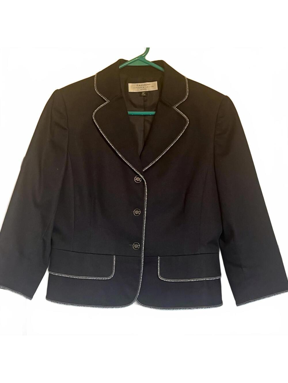 Tahari Women’s Navy Blue 2-Piece Skirt Suit – Classic Career Set